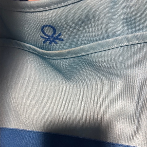 United Colors of Benetton Blue and White Patterned small dog Bag - Picture 11 of 17